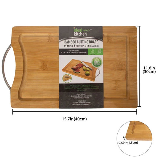Bamboo Cutting Board w/ handle Large