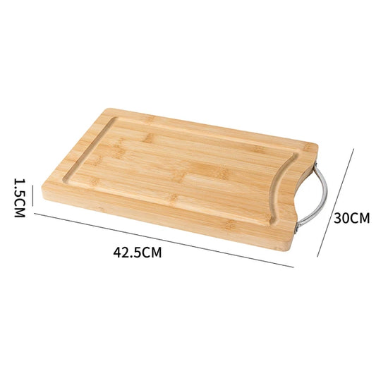 Bamboo Cutting Board w/ handle Large
