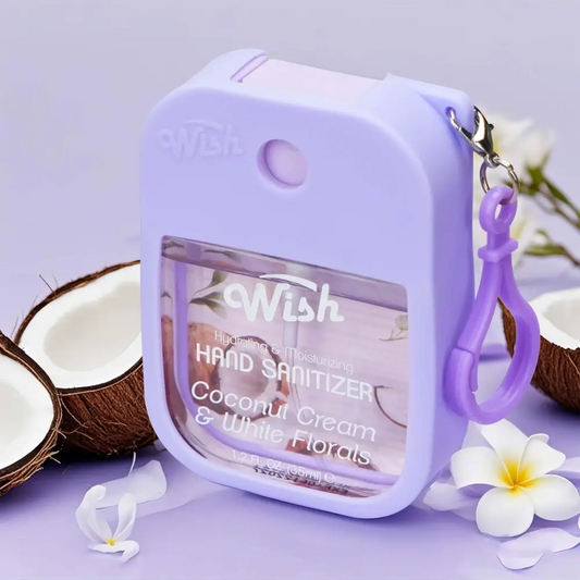 Coconut Cream & White Florals 1.2 oz w/ Silicone Case & Keychain