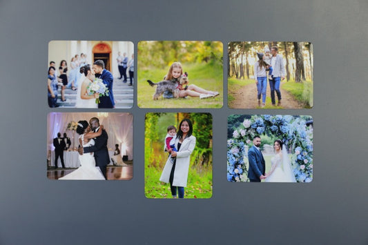 2.75"x3.25" Flexible Photo Magnet Round Corners (Set of 6)