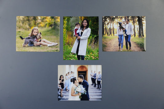 3.25"x4" Flexible Photo Magnet Square Corners (Set of 4)